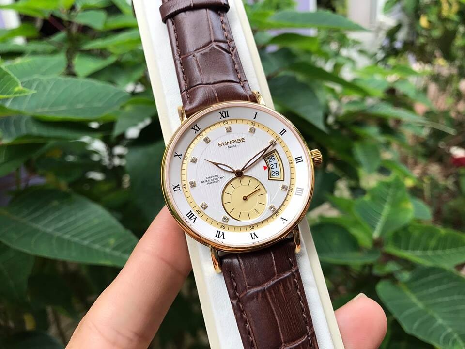 SUNRISE 1118PA | ĐỒNG HỒ NAM DÂY DA