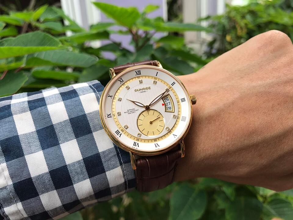 SUNRISE 1118PA | ĐỒNG HỒ NAM DÂY DA
