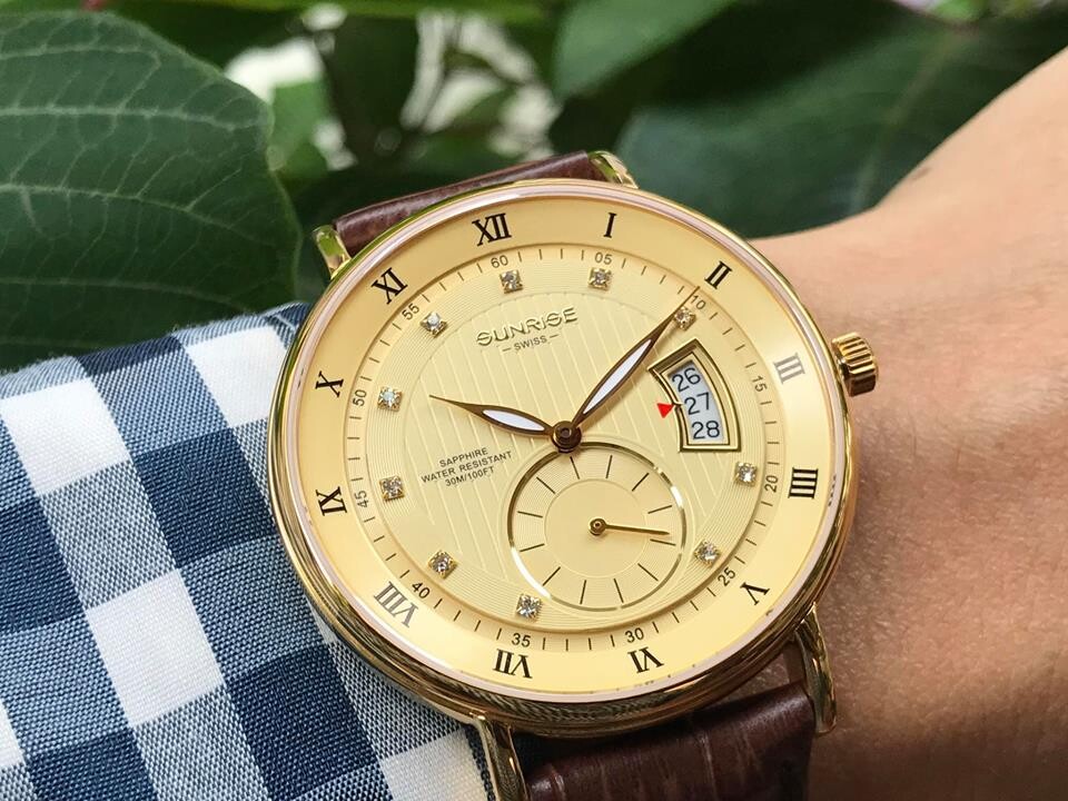 SUNRISE 1118PA | ĐỒNG HỒ NAM DÂY DA