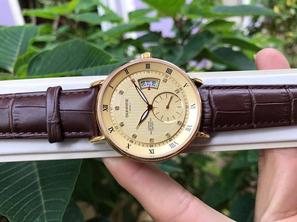SUNRISE 1118PA | ĐỒNG HỒ NAM DÂY DA