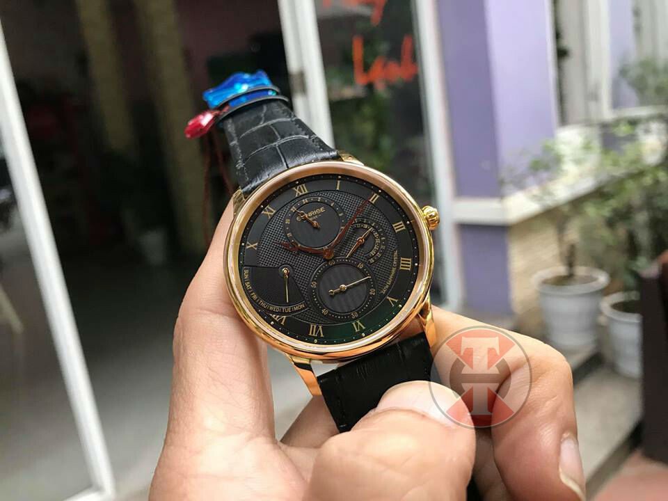 ĐỒNG HỒ NAM DÂY DA SUNRISE 1134PA