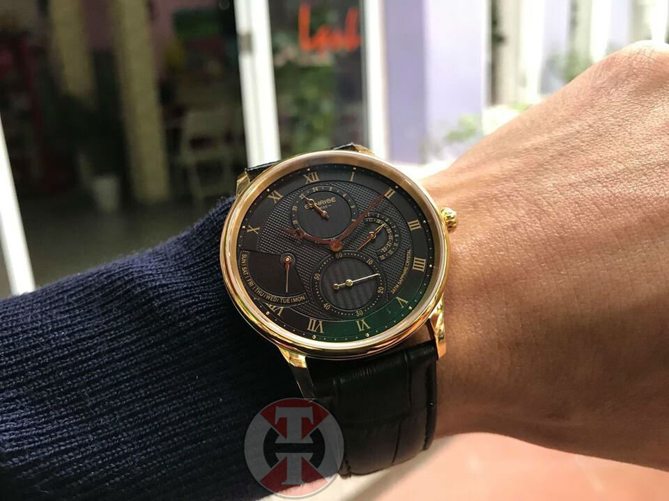 ĐỒNG HỒ NAM DÂY DA SUNRISE 1134PA