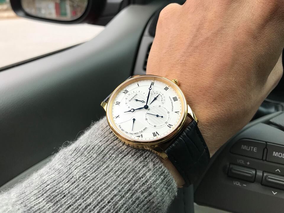 ĐỒNG HỒ NAM DÂY DA SUNRISE 1134PA