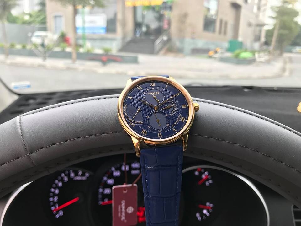 ĐỒNG HỒ NAM DÂY DA SUNRISE 1134PA