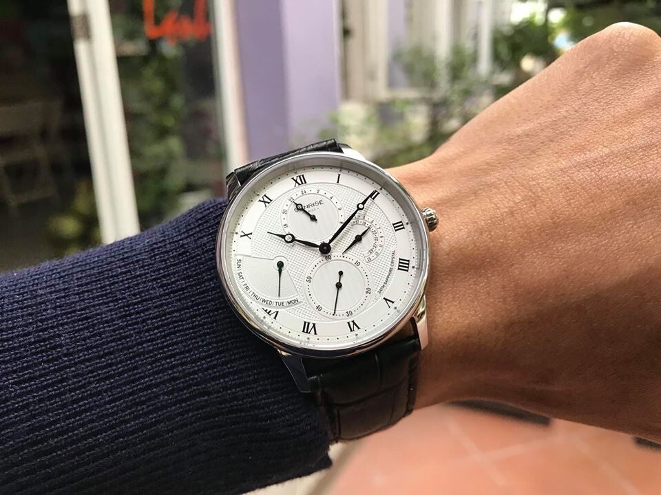 ĐỒNG HỒ NAM DÂY DA SUNRISE 1134PA