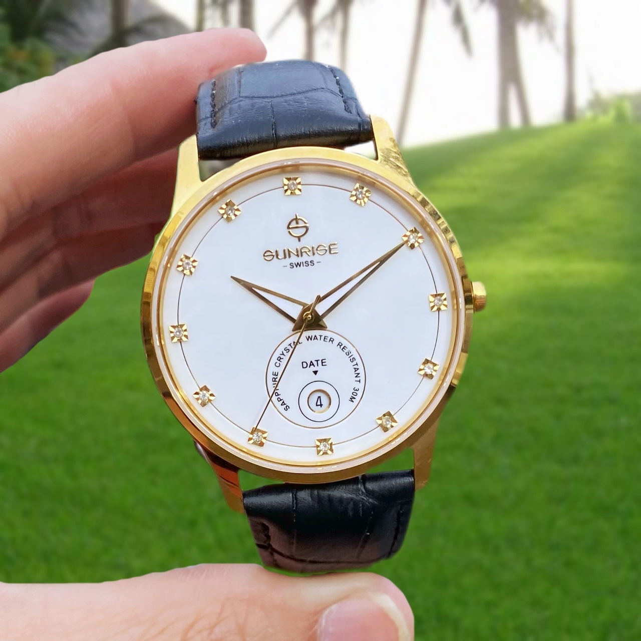 ĐỒNG HỒ NAM SUNRISE DÂY DA 1138PA