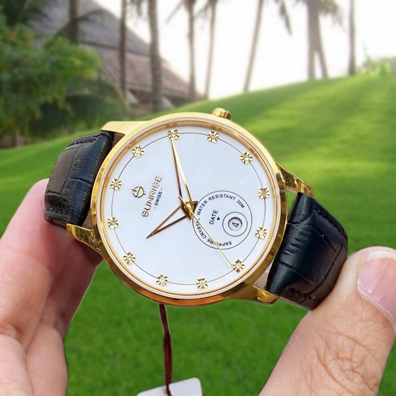 ĐỒNG HỒ NAM SUNRISE DÂY DA 1138PA