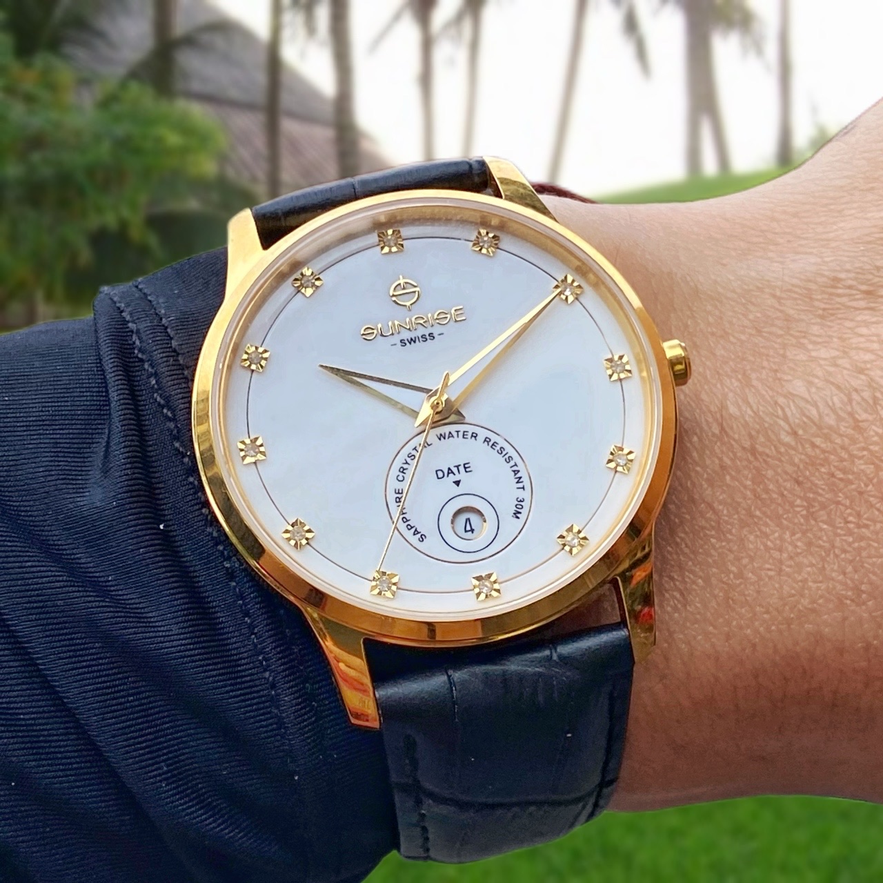 ĐỒNG HỒ NAM SUNRISE DÂY DA 1138PA