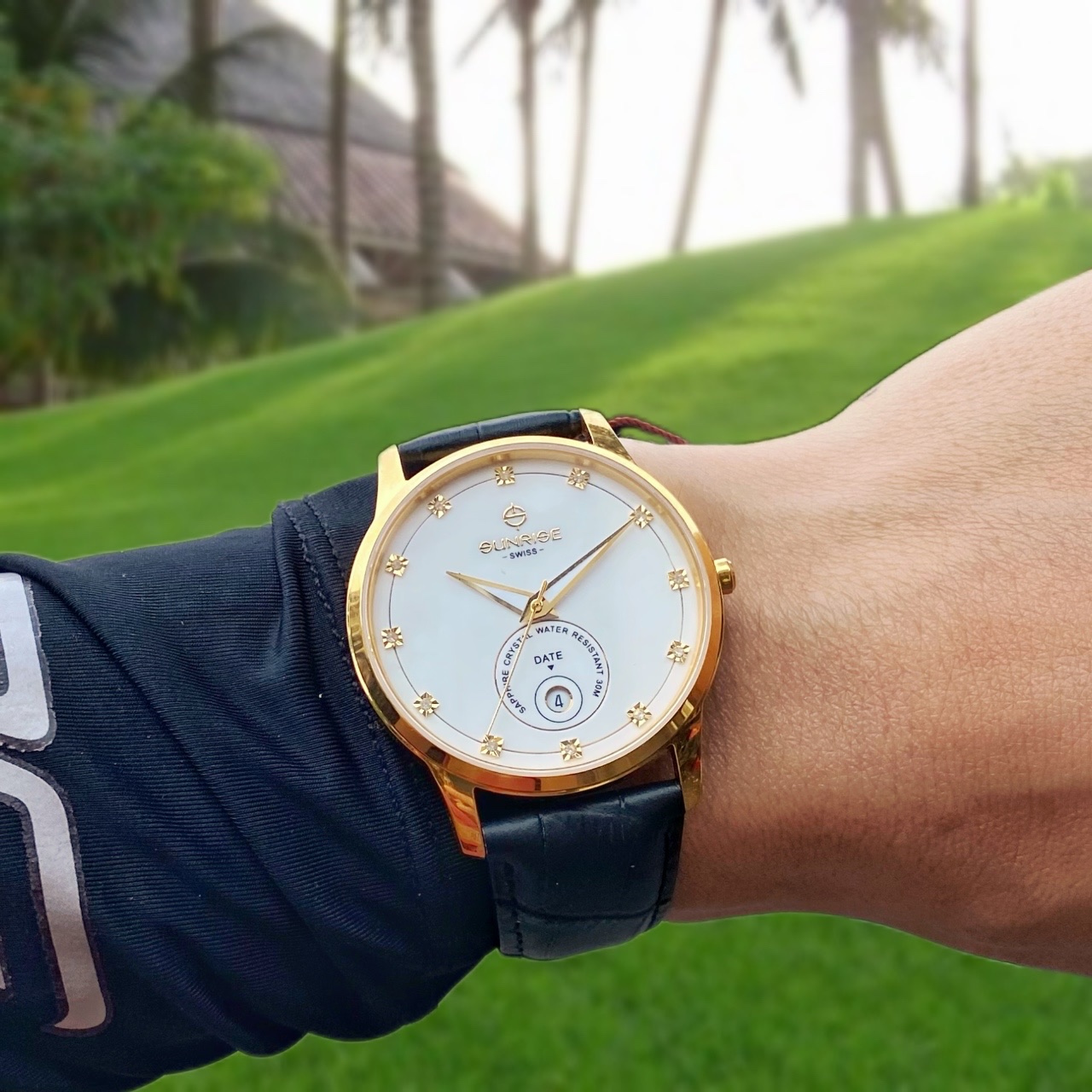 ĐỒNG HỒ NAM SUNRISE DÂY DA 1138PA