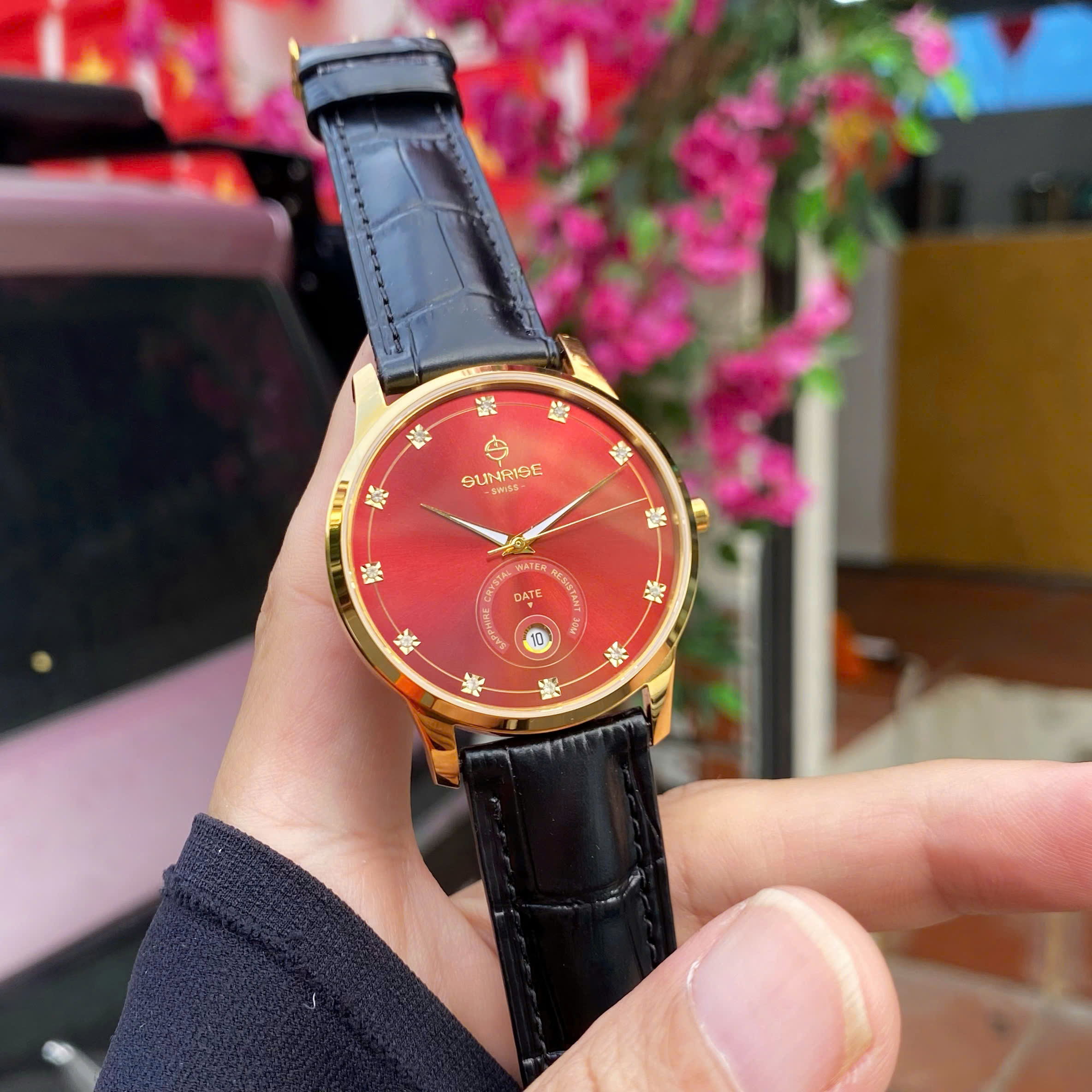 ĐỒNG HỒ NAM SUNRISE DÂY DA 1138PA