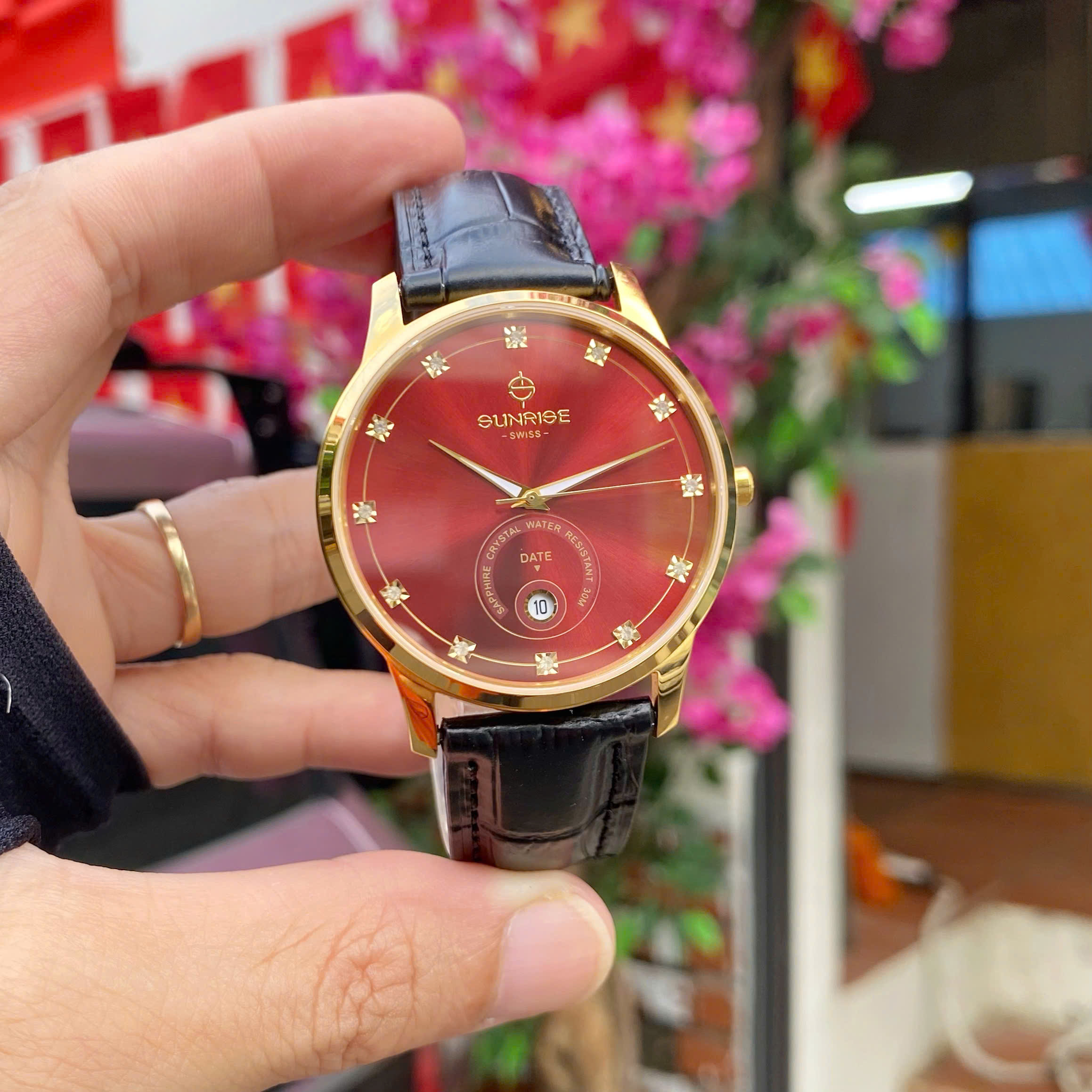 ĐỒNG HỒ NAM SUNRISE DÂY DA 1138PA