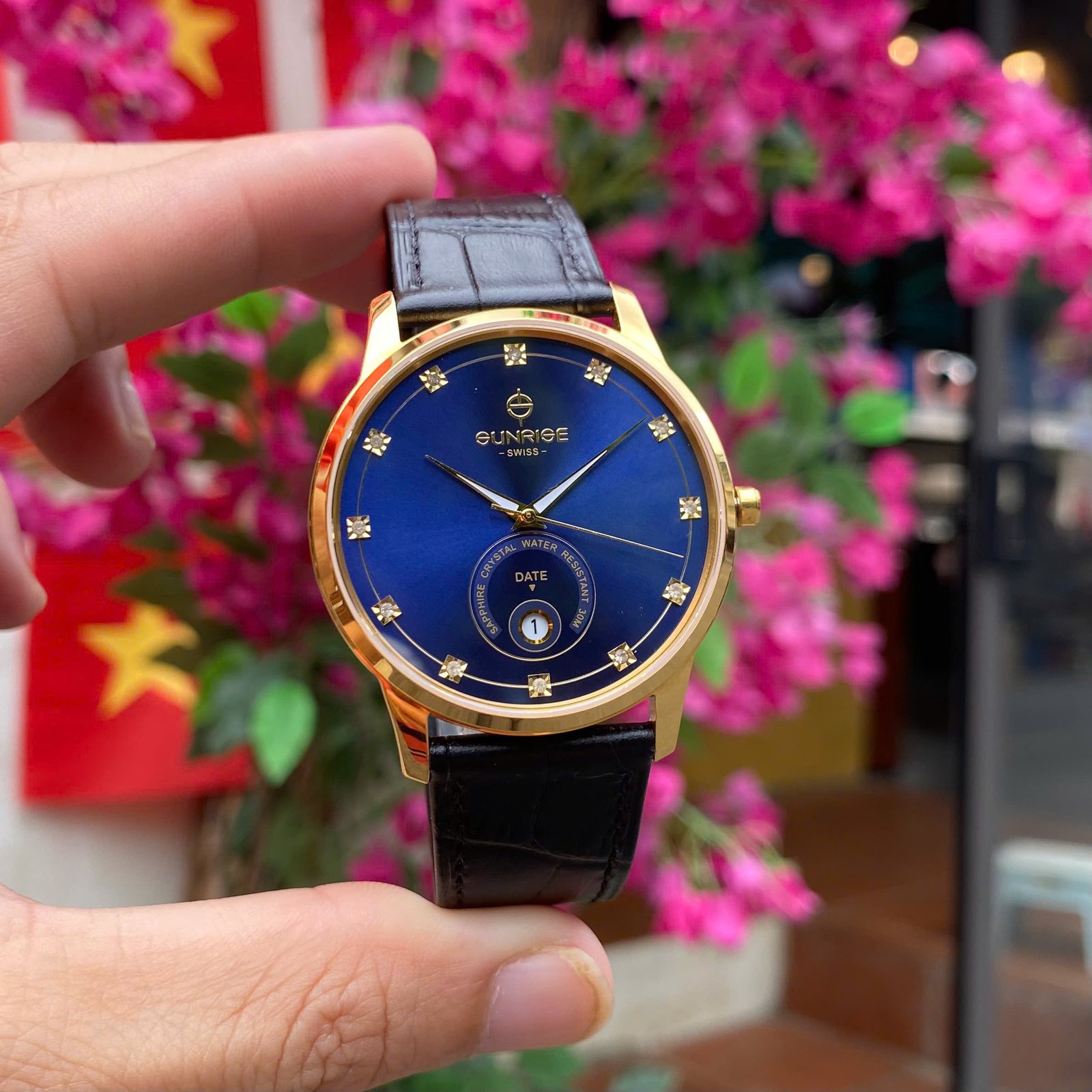 ĐỒNG HỒ NAM SUNRISE DÂY DA 1138PA