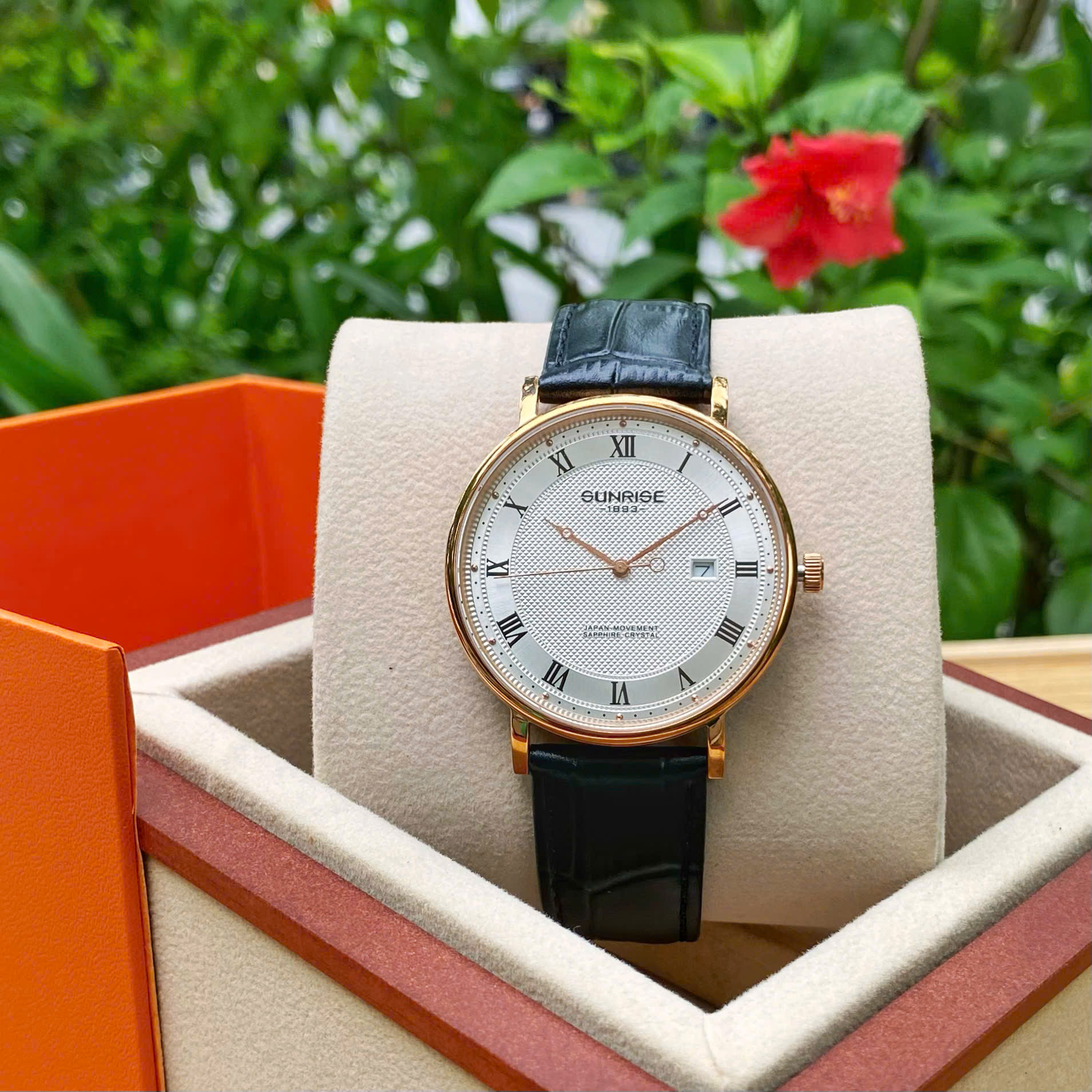 ĐỒNG HỒ ĐÔI SUNRISE DÂY DA 1257PA và 2257PA CHÍNH HÃNG