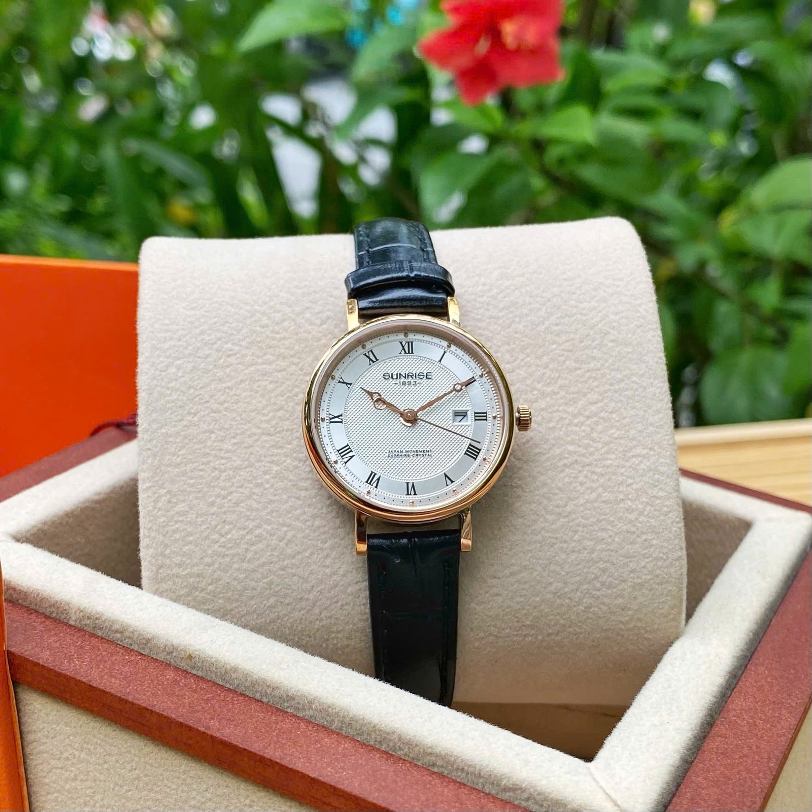 ĐỒNG HỒ ĐÔI SUNRISE DÂY DA 1257PA và 2257PA CHÍNH HÃNG