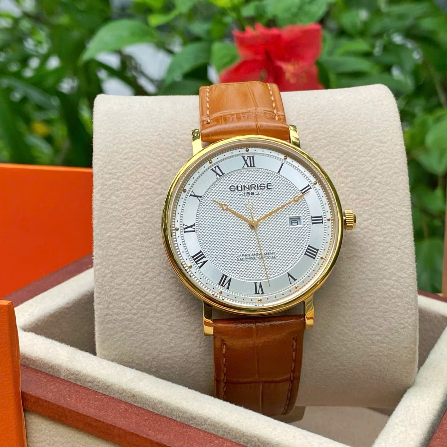 ĐỒNG HỒ ĐÔI SUNRISE DÂY DA 1257PA và 2257PA CHÍNH HÃNG