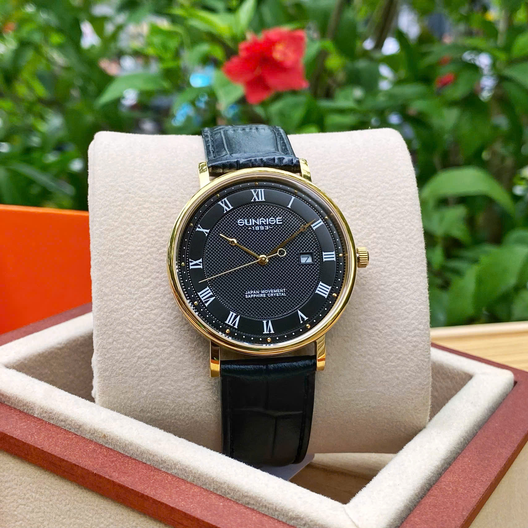 ĐỒNG HỒ ĐÔI SUNRISE DÂY DA 1257PA và 2257PA CHÍNH HÃNG