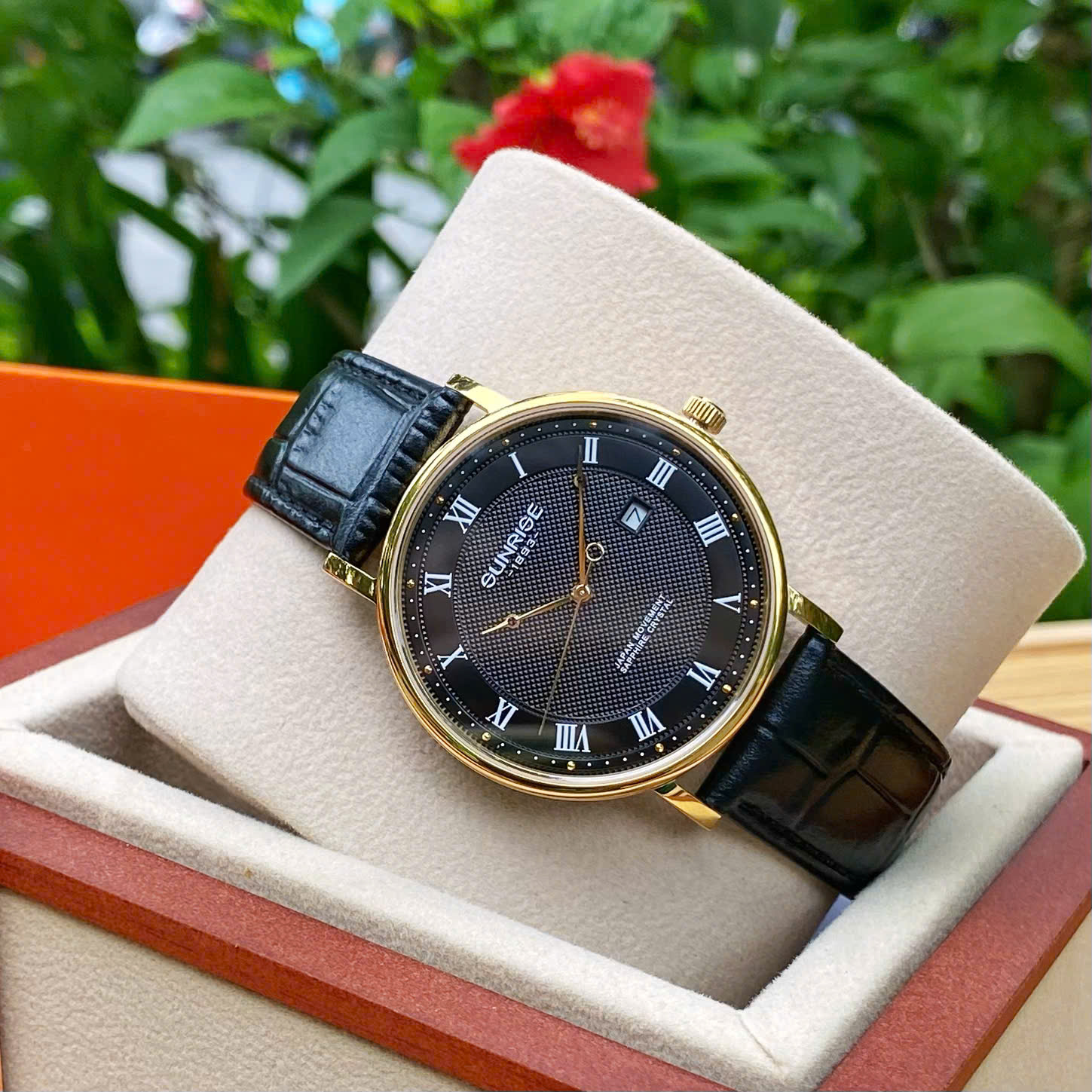 ĐỒNG HỒ ĐÔI SUNRISE DÂY DA 1257PA và 2257PA CHÍNH HÃNG