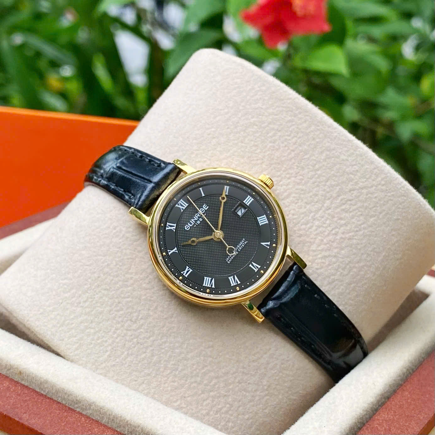 ĐỒNG HỒ ĐÔI SUNRISE DÂY DA 1257PA và 2257PA CHÍNH HÃNG