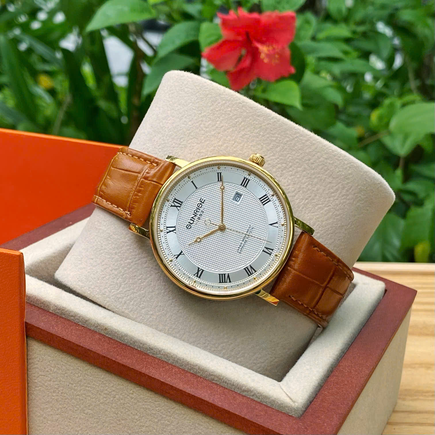 ĐỒNG HỒ ĐÔI SUNRISE DÂY DA 1257PA và 2257PA CHÍNH HÃNG