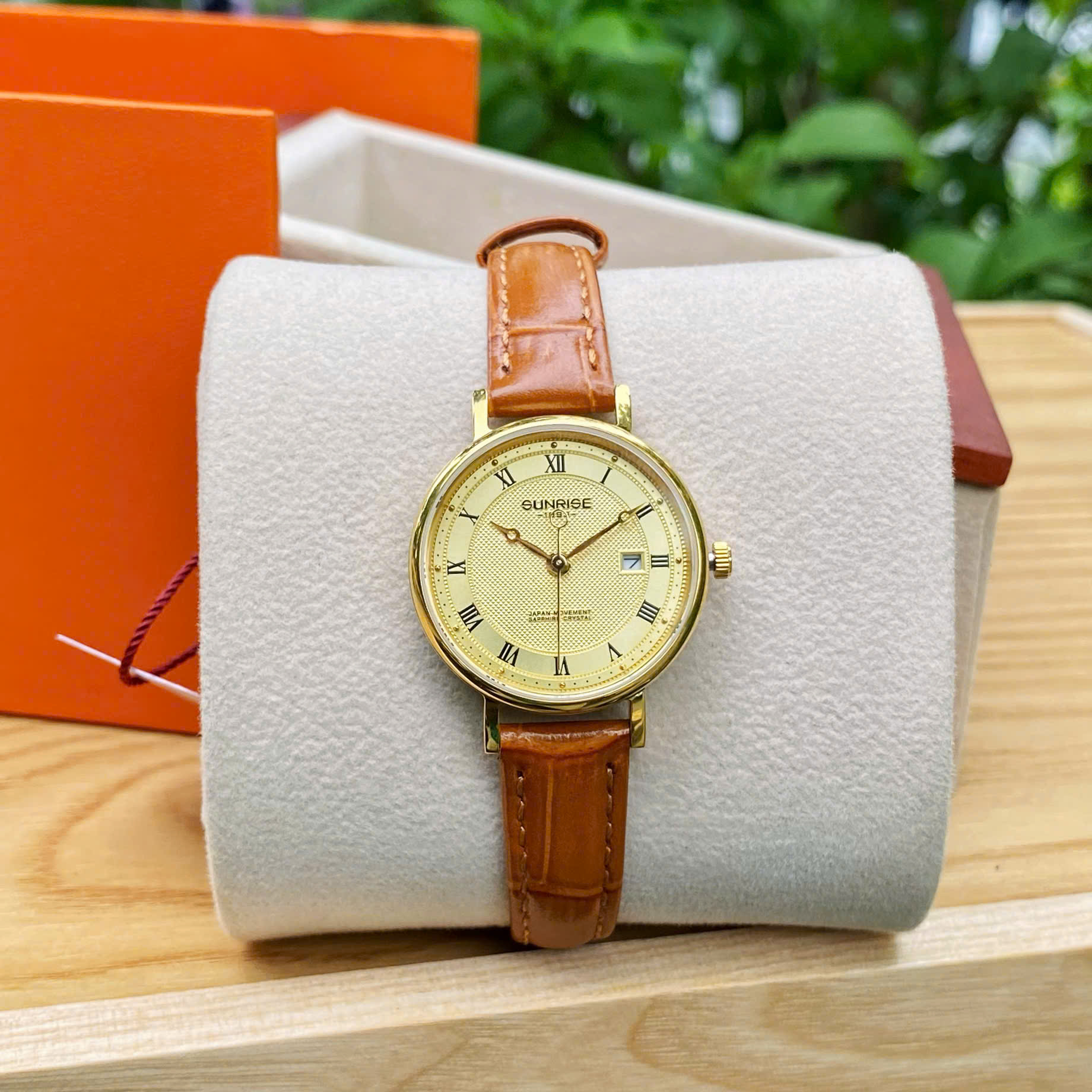 ĐỒNG HỒ ĐÔI SUNRISE DÂY DA 1257PA và 2257PA CHÍNH HÃNG