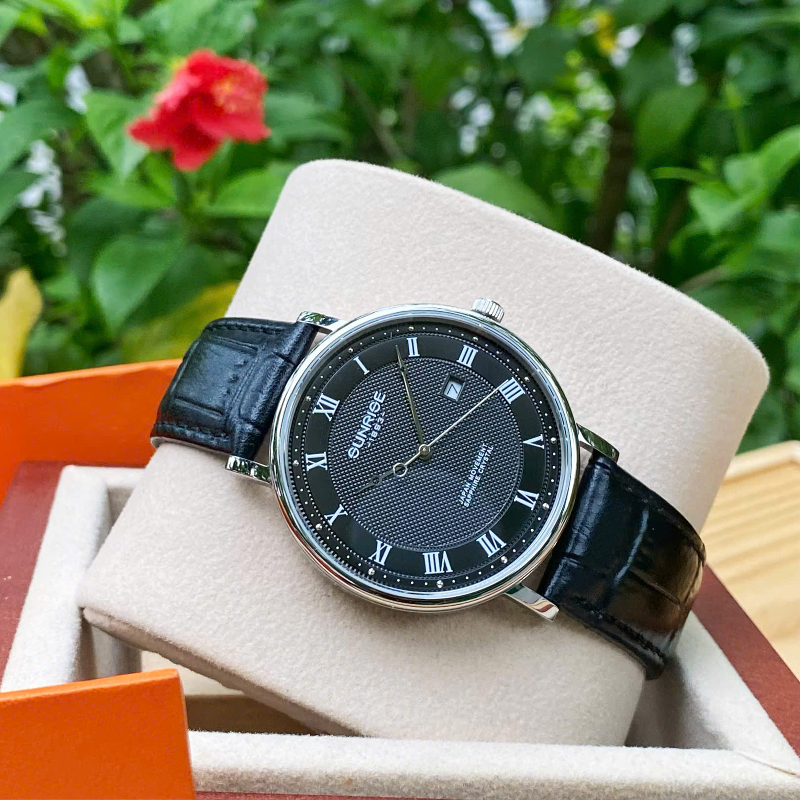 ĐỒNG HỒ ĐÔI SUNRISE DÂY DA 1257PA và 2257PA CHÍNH HÃNG