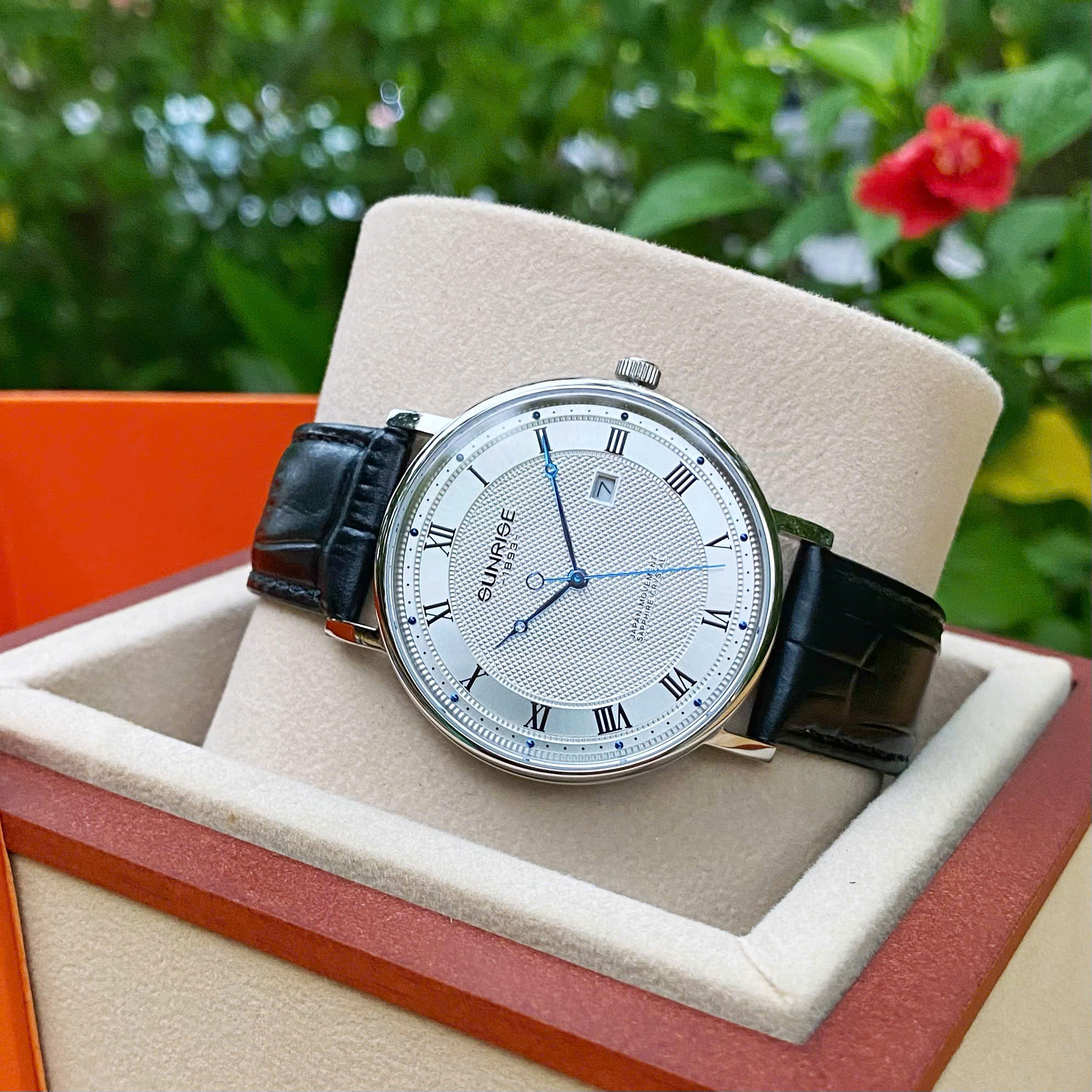 ĐỒNG HỒ NAM SUNRISE DÂY DA 1257PA CHÍNH HÃNG