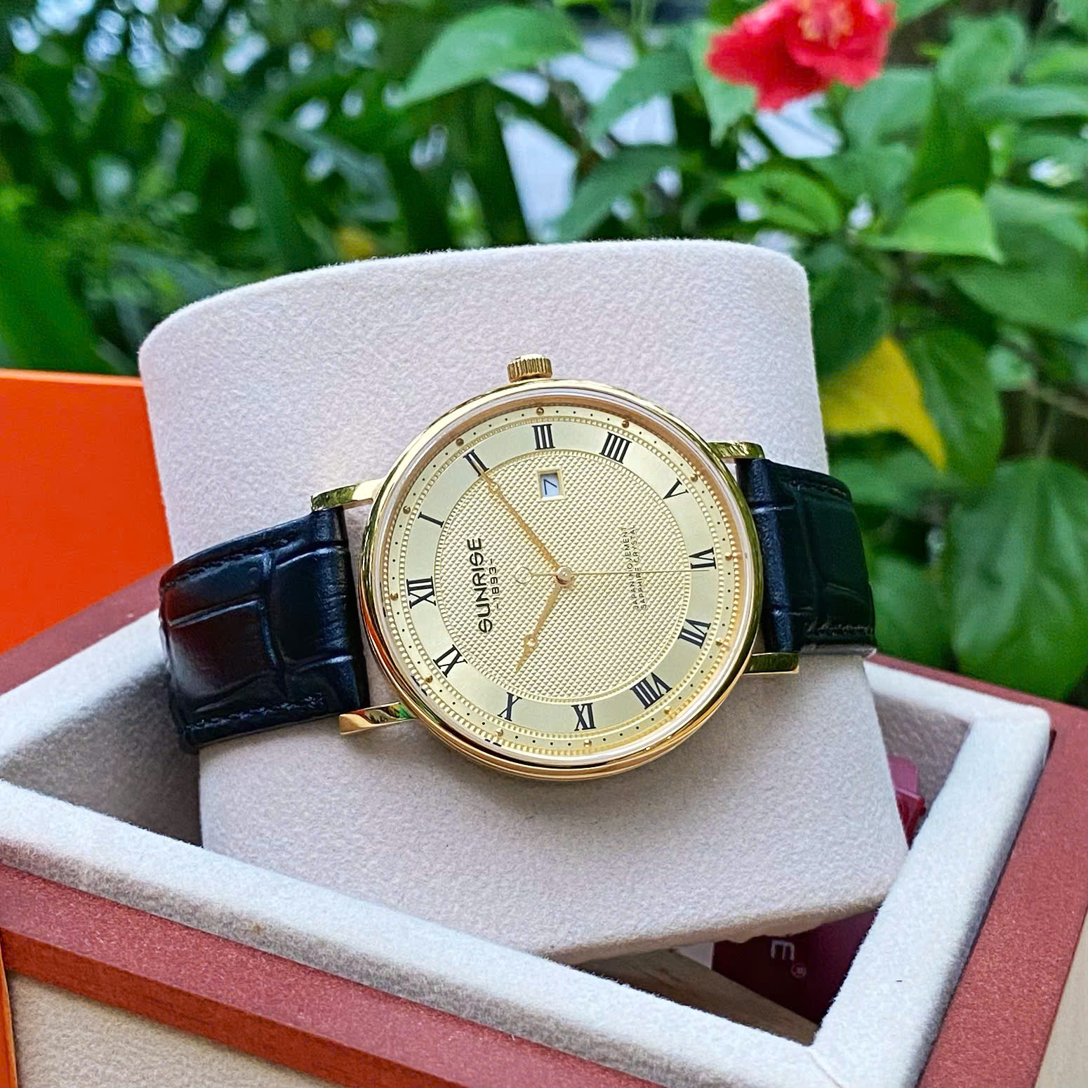 ĐỒNG HỒ NAM SUNRISE DÂY DA 1257PA CHÍNH HÃNG