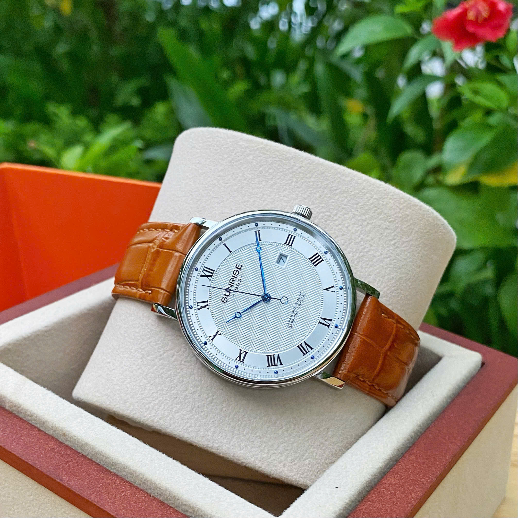 ĐỒNG HỒ NAM SUNRISE DÂY DA 1257PA CHÍNH HÃNG