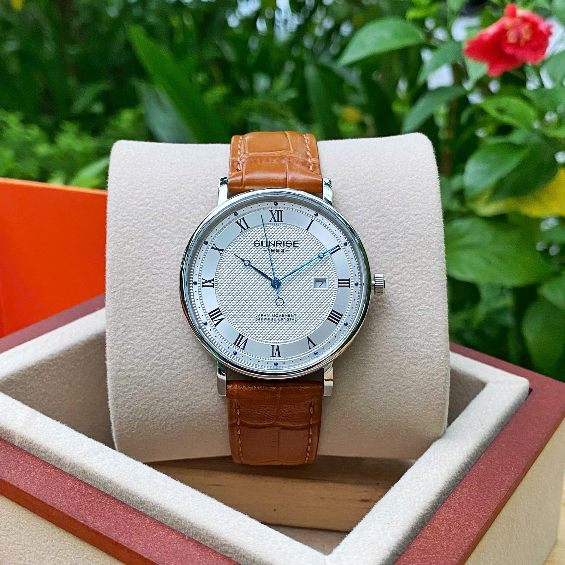 ĐỒNG HỒ NAM SUNRISE DÂY DA 1257PA CHÍNH HÃNG