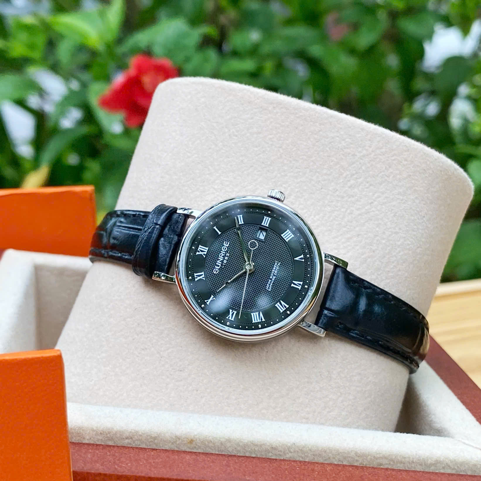 ĐỒNG HỒ ĐÔI SUNRISE DÂY DA 1257PA và 2257PA CHÍNH HÃNG