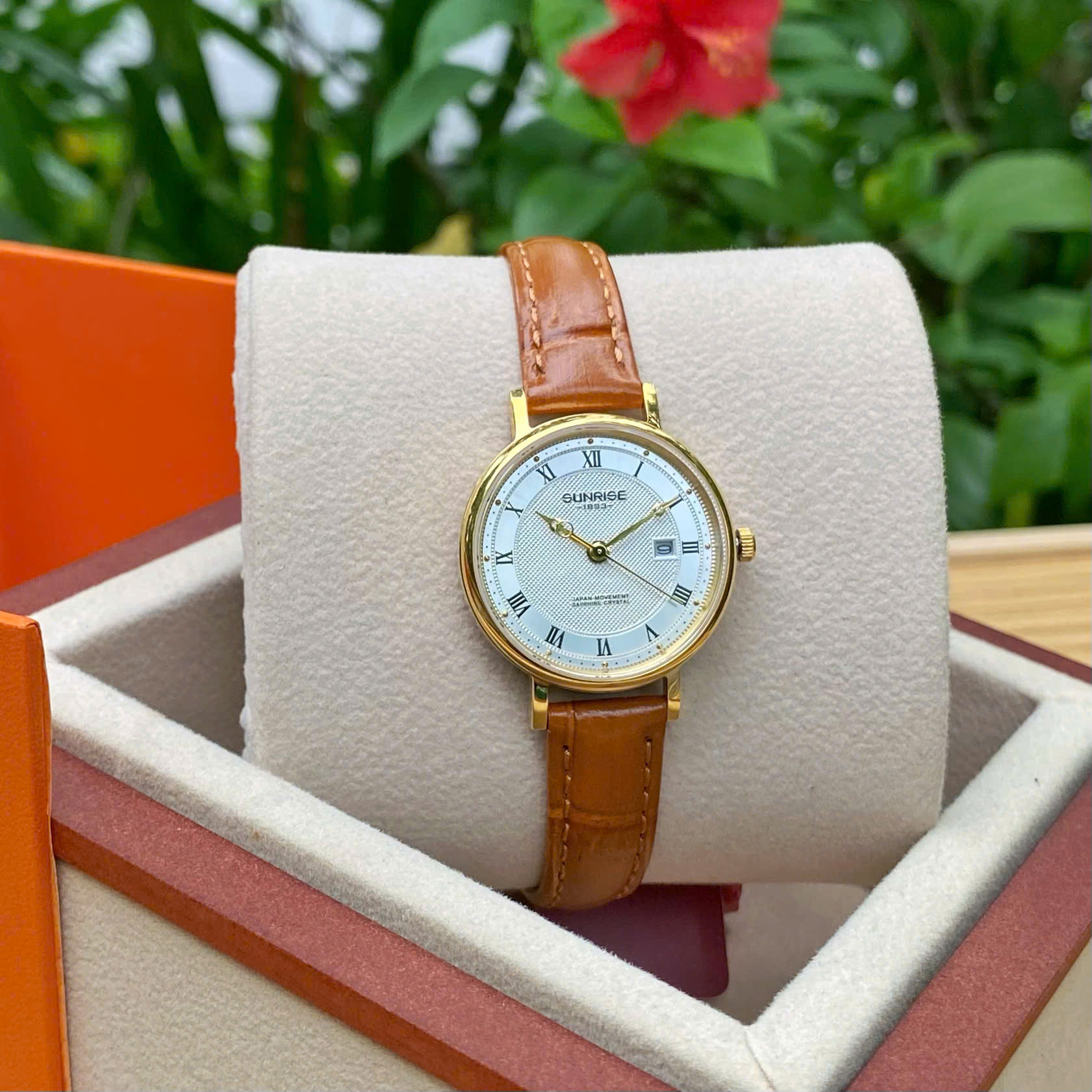 ĐỒNG HỒ ĐÔI SUNRISE DÂY DA 1257PA và 2257PA CHÍNH HÃNG