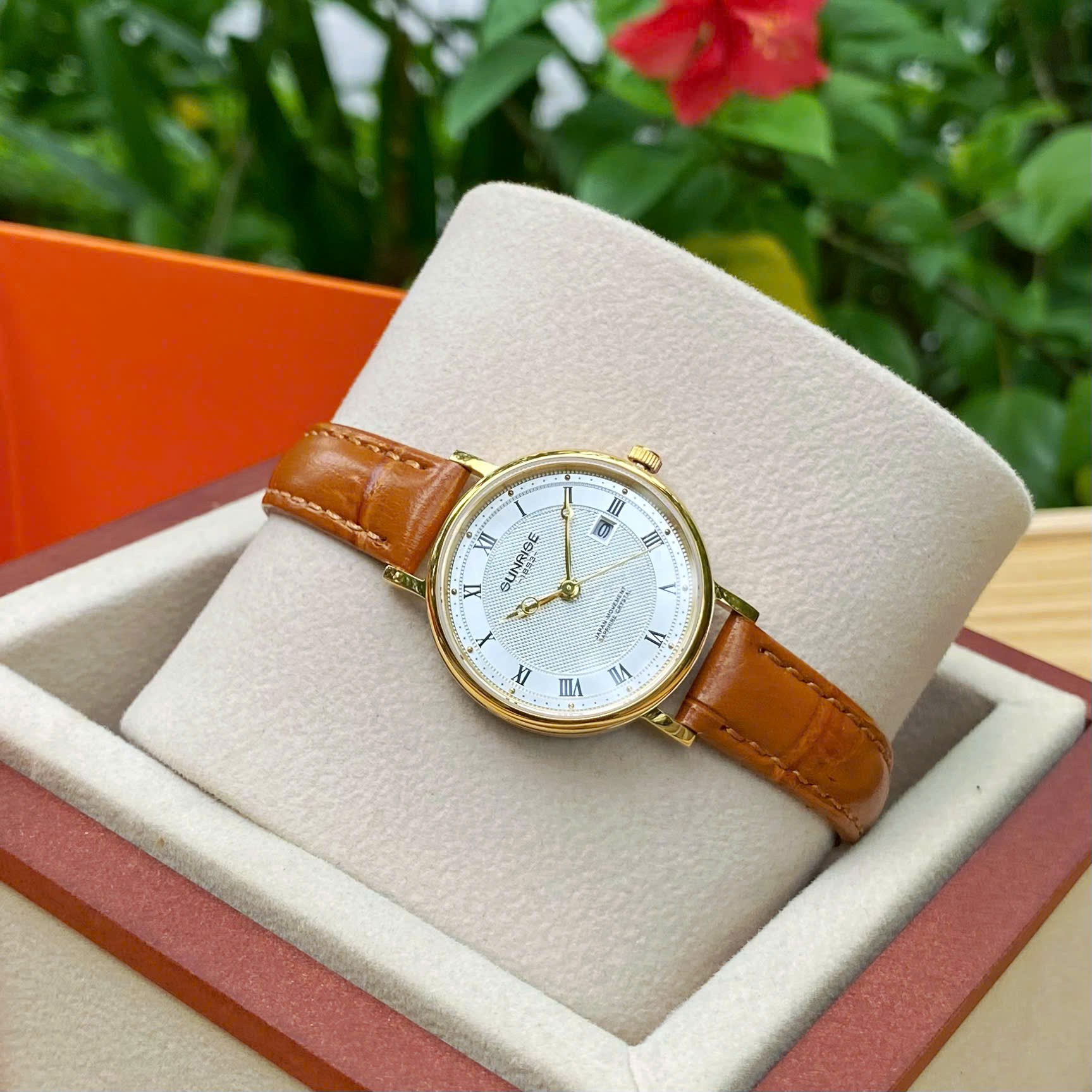 ĐỒNG HỒ ĐÔI SUNRISE DÂY DA 1257PA và 2257PA CHÍNH HÃNG