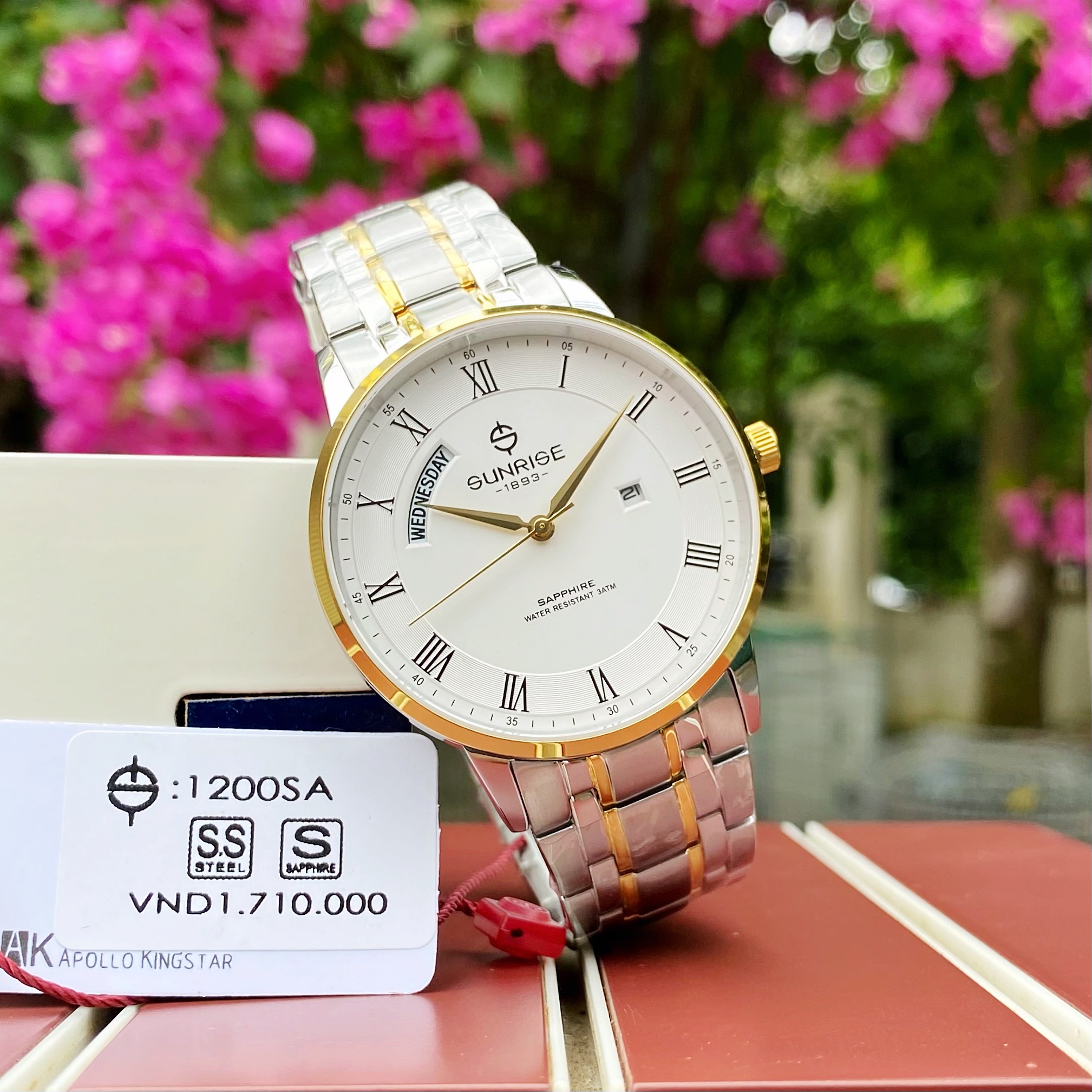 SUNRISE 1200SA ĐỒNG HỒ NAM CHÍNH HÃNG