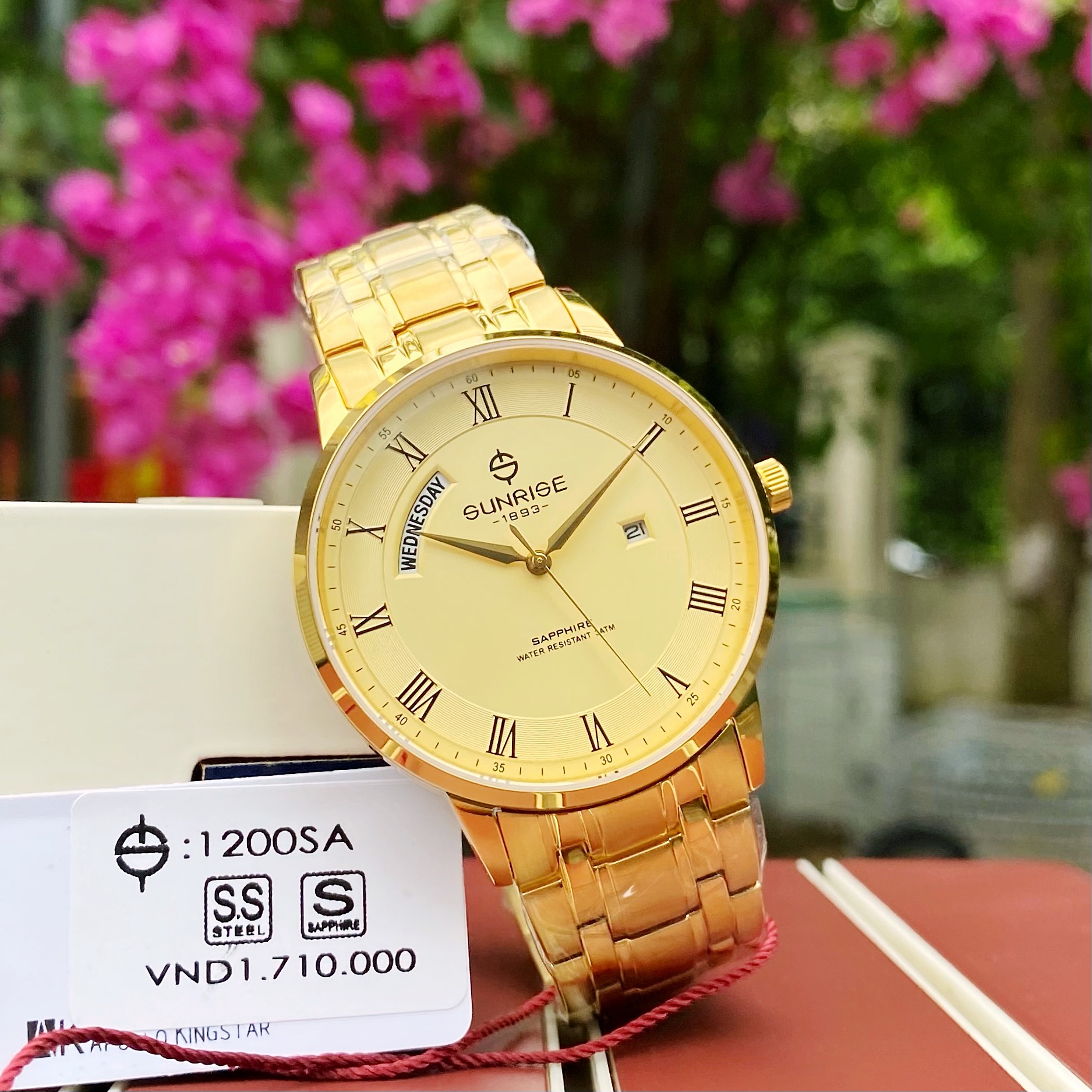 SUNRISE 1200SA ĐỒNG HỒ NAM CHÍNH HÃNG