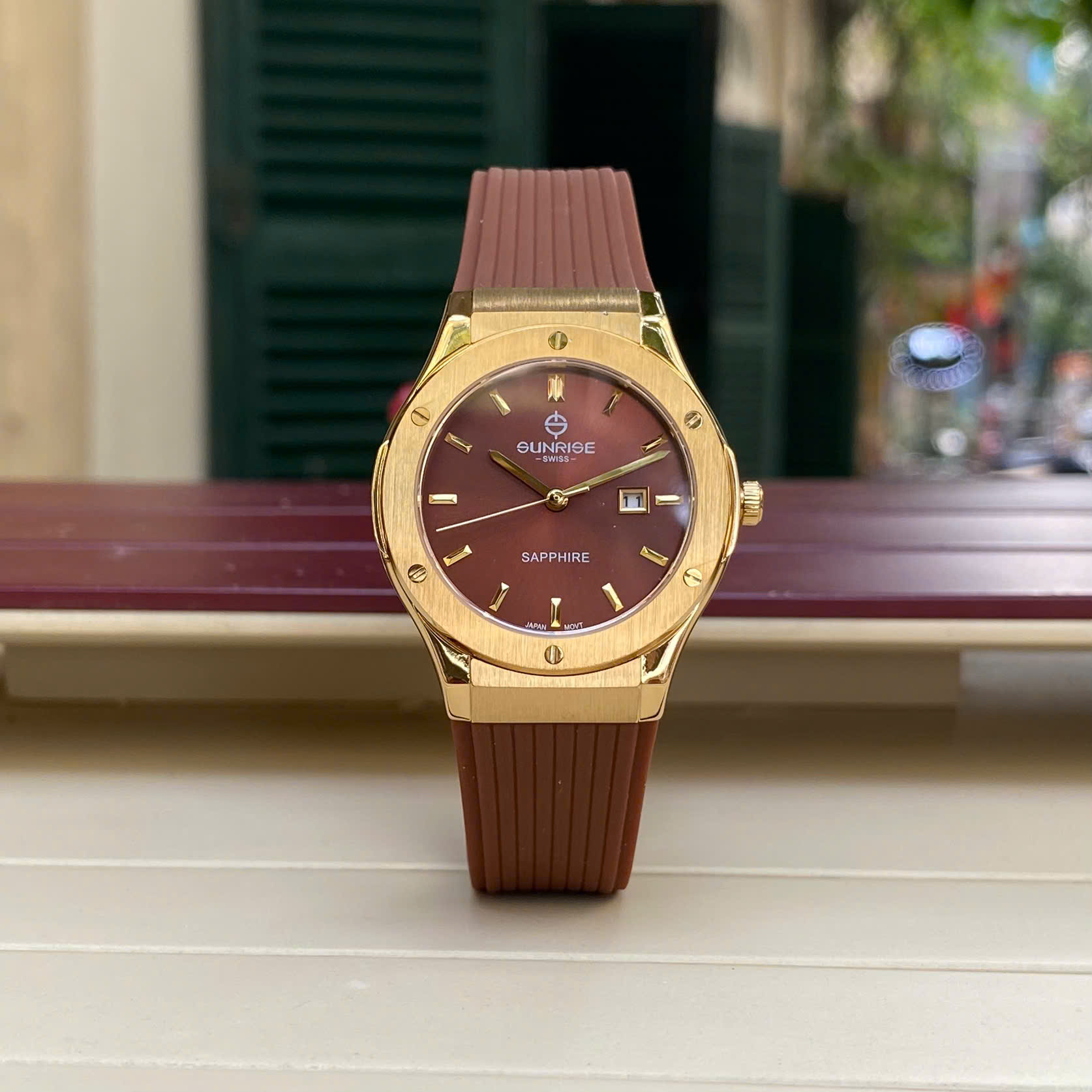 Đồng Hồ Nữ Sunrise 1310JA - Tiểu Hublot Cá Tính