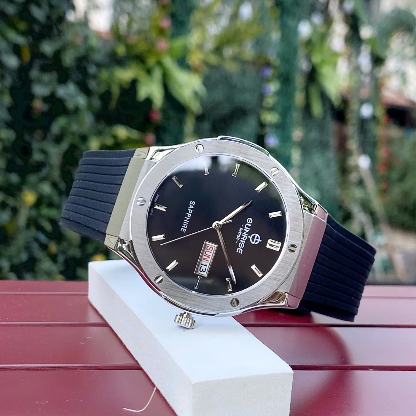 Đồng Hồ Nam Sunrise 1310JA - Tiểu Hublot Cá Tính