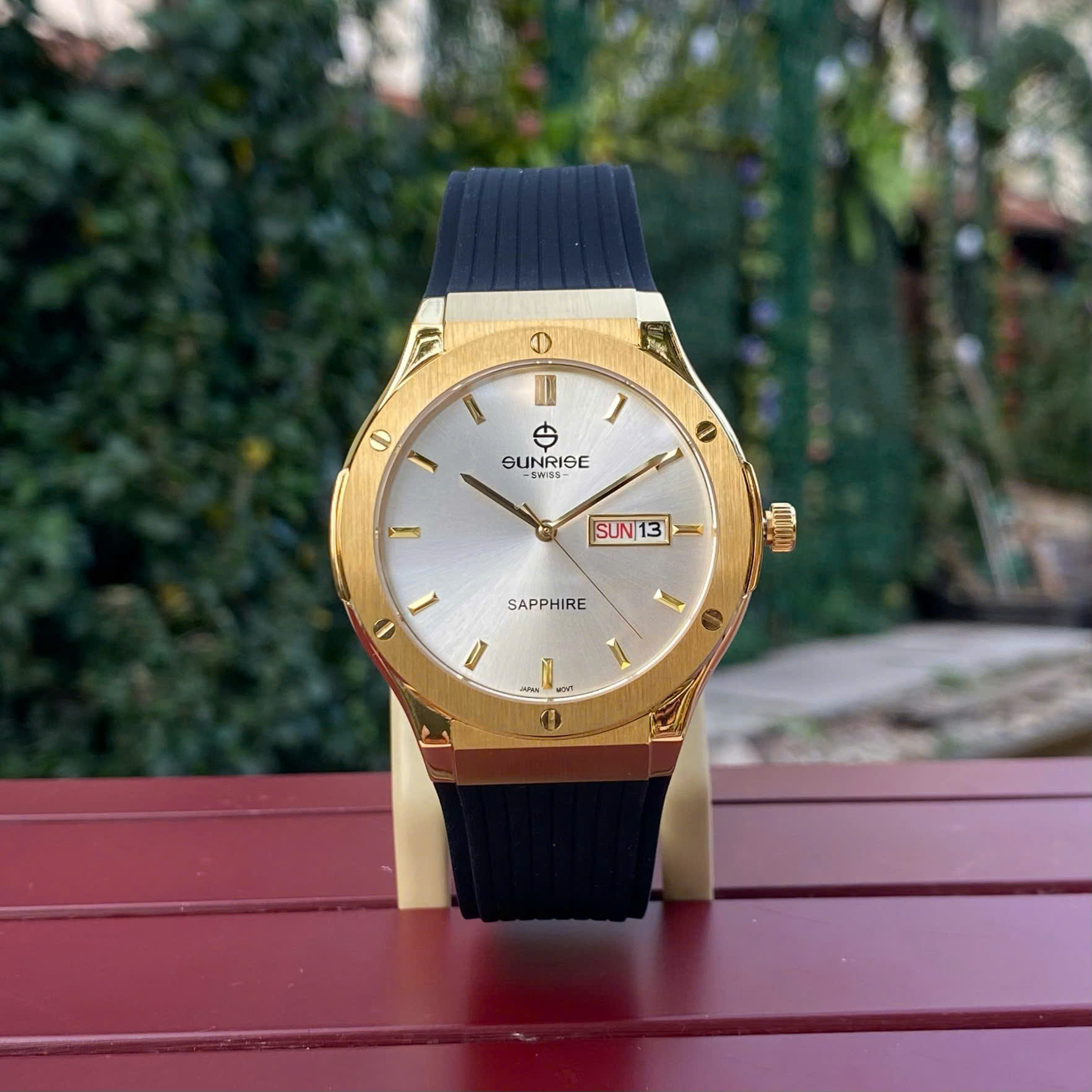 Đồng Hồ Nam Sunrise 1310JA - Tiểu Hublot Cá Tính