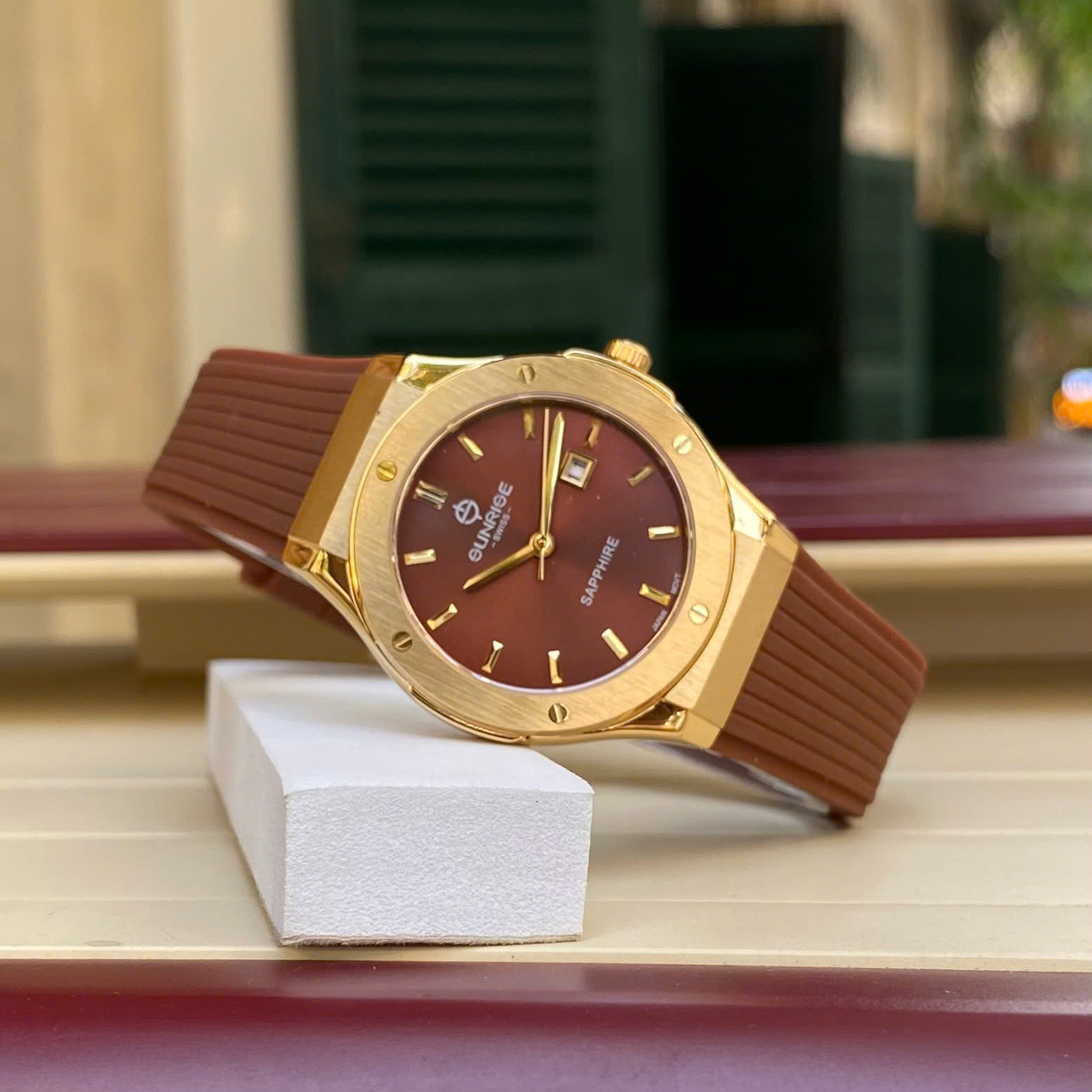 Đồng Hồ Nữ Sunrise 1310JA - Tiểu Hublot Cá Tính