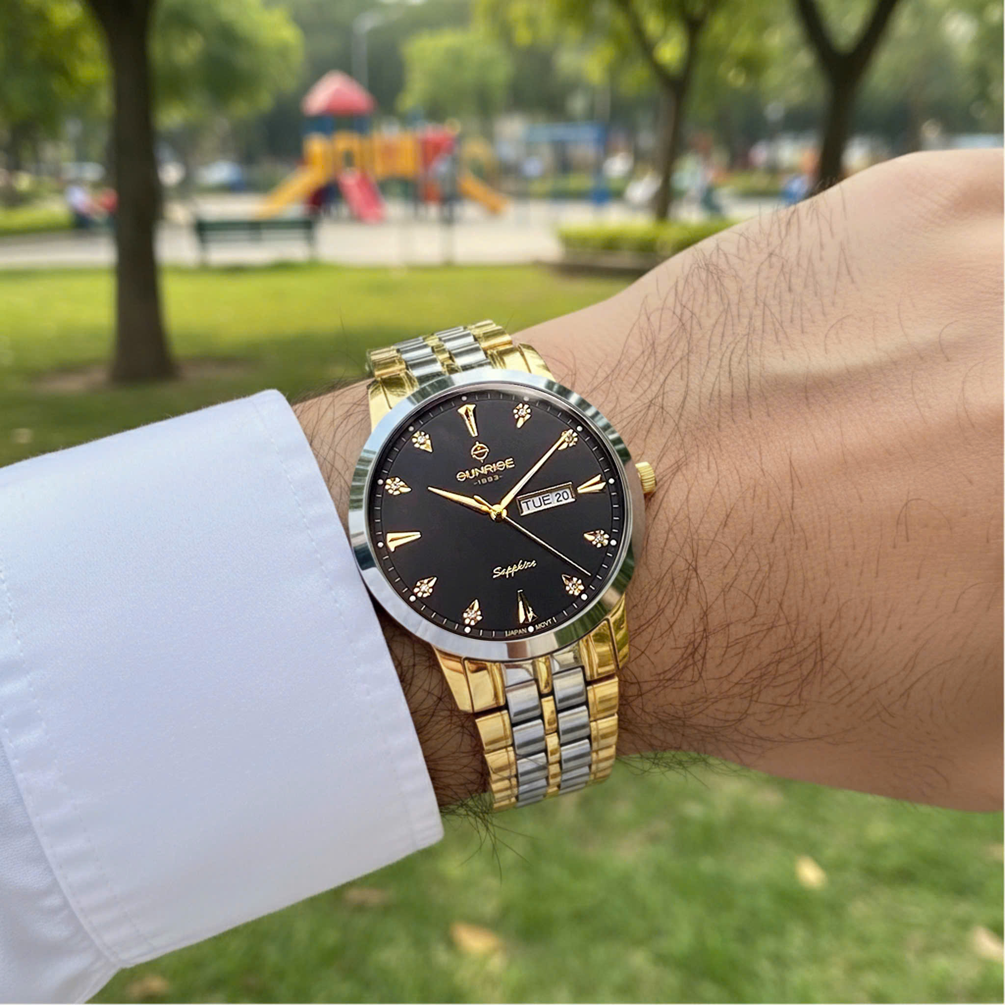 Sunrise 1351SA: Đẳng Cấp Đồng Hồ Nam Niềng Đá Ceramic – Bền Bỉ & Thời Thượng