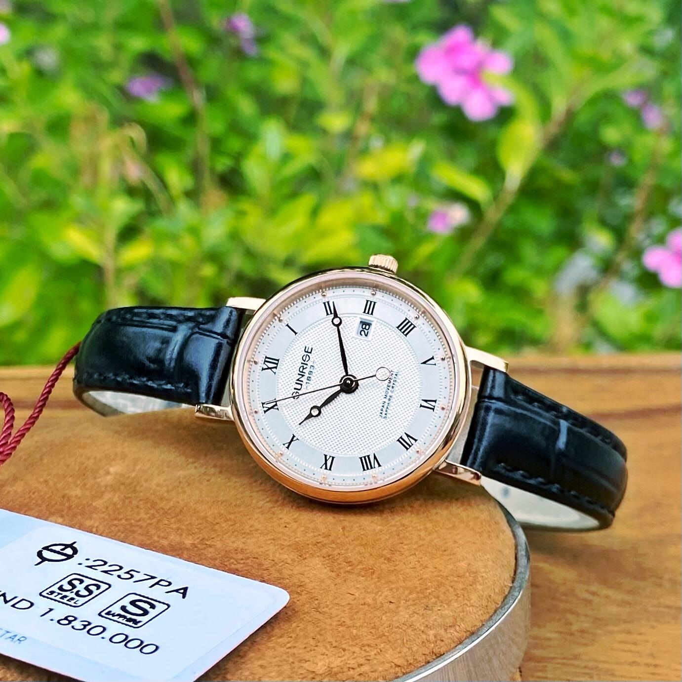 Đồng Hồ Sunrise Dây Da 2257PA