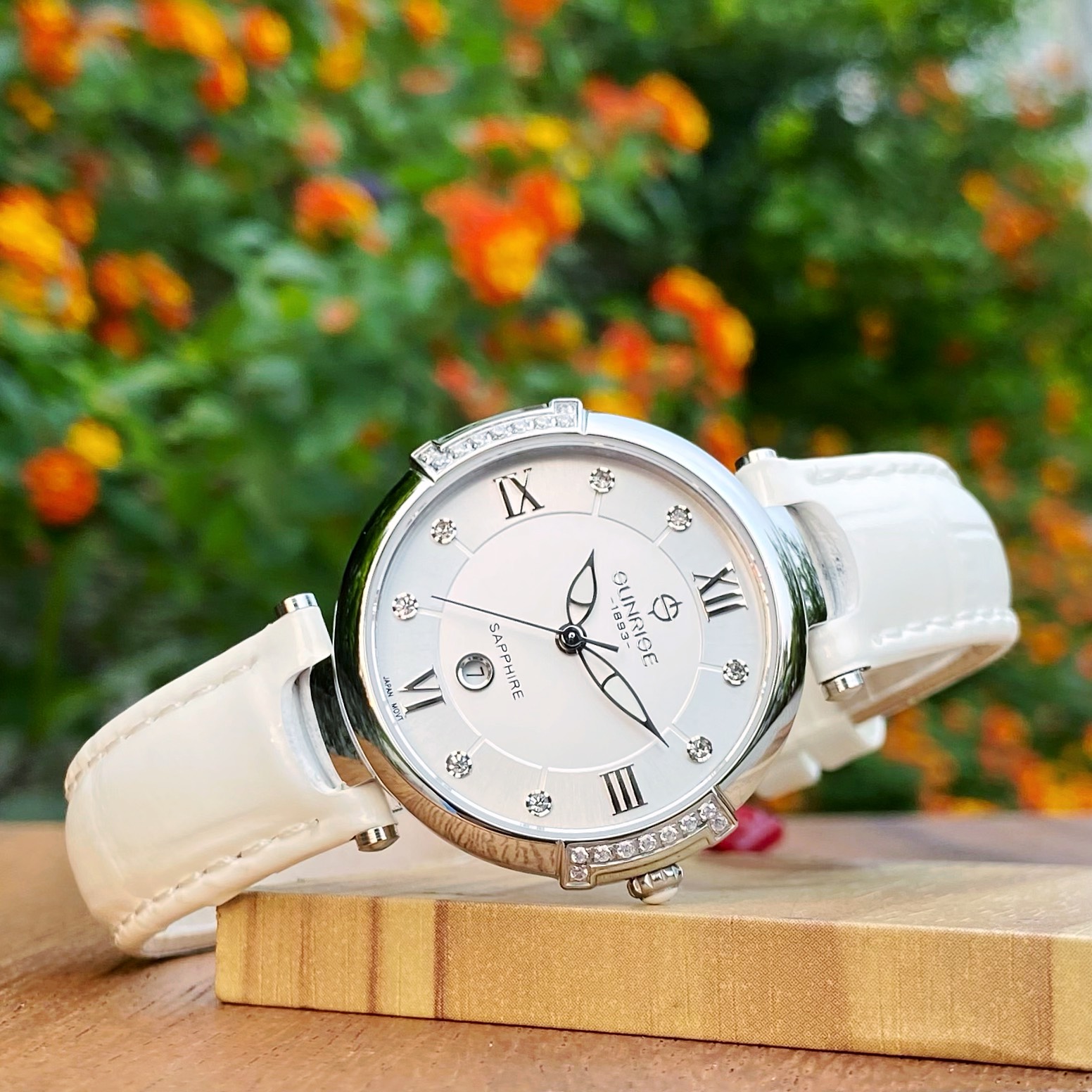 Đồng Hồ Sunrise Dây Da 9801BB