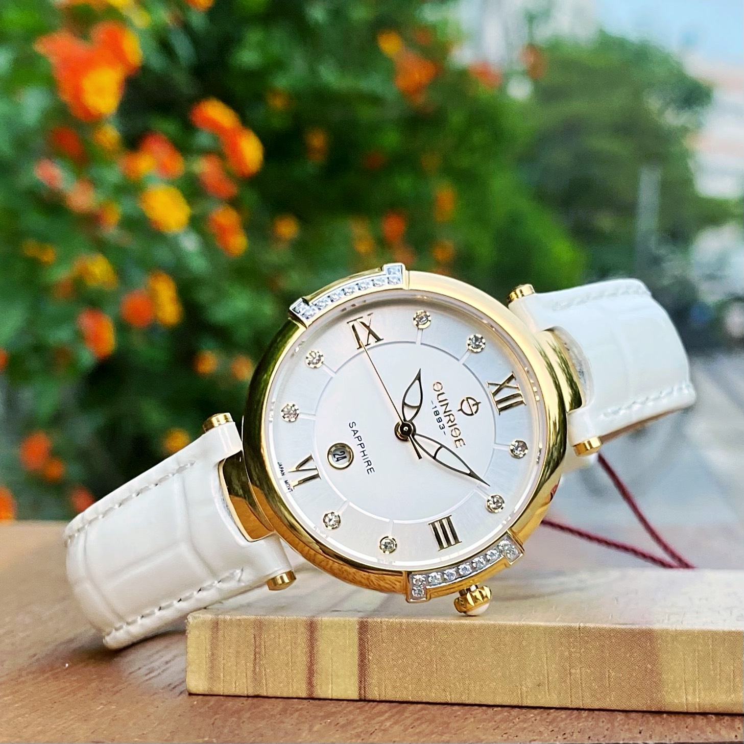 Đồng Hồ Sunrise Dây Da 9801BB