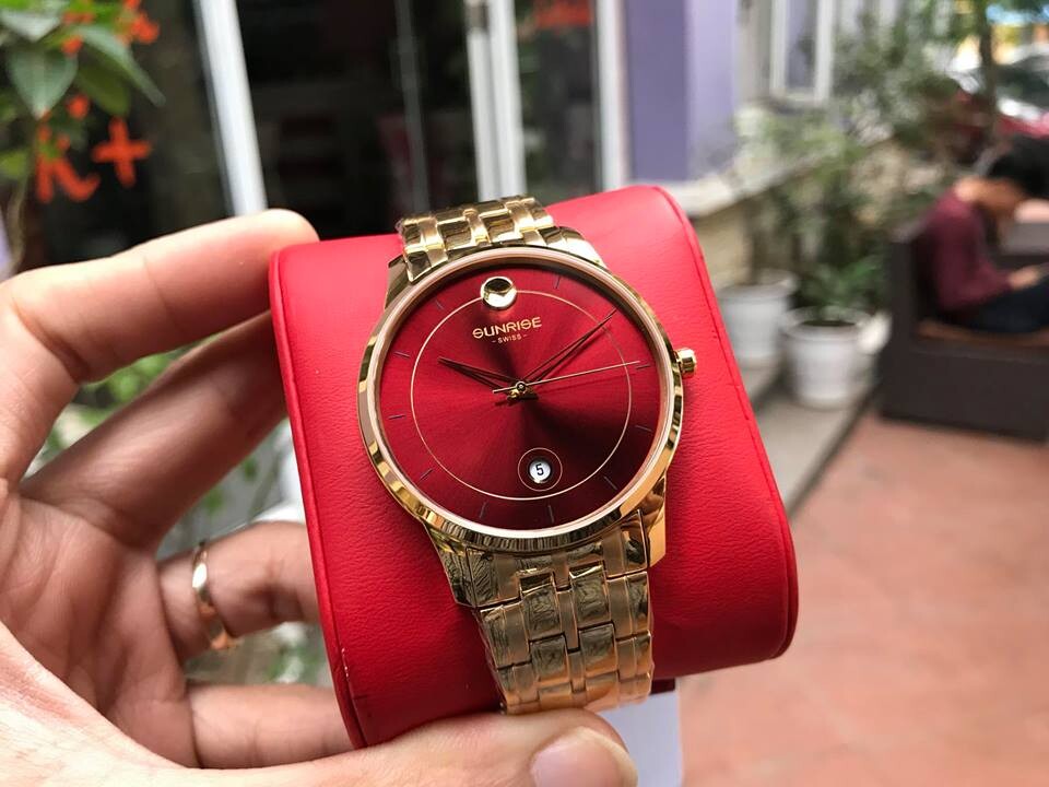 SUNRISE 1138SB | ĐỒNG HỒ NAM DÂY THÉP