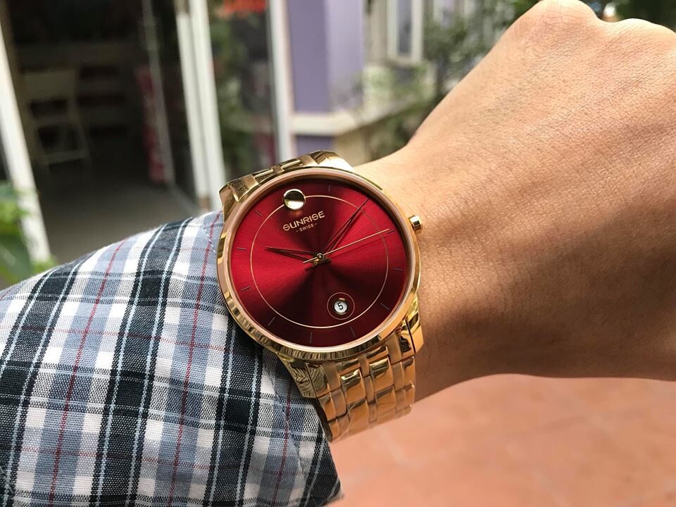 SUNRISE 1138SB | ĐỒNG HỒ NAM DÂY THÉP