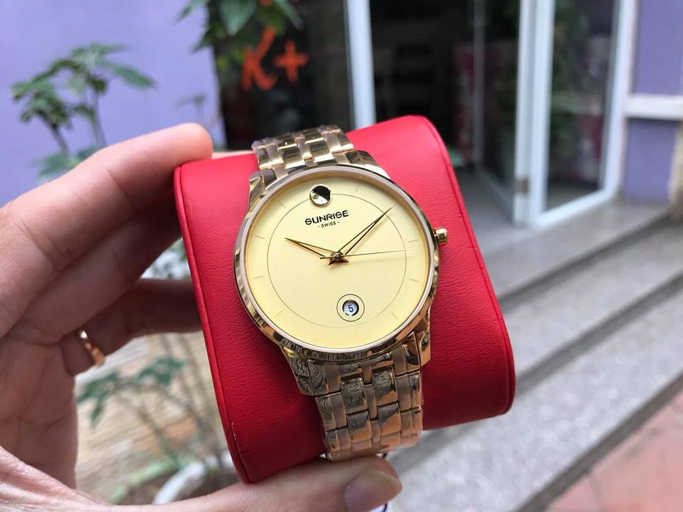 SUNRISE 1138SB | ĐỒNG HỒ NAM DÂY THÉP