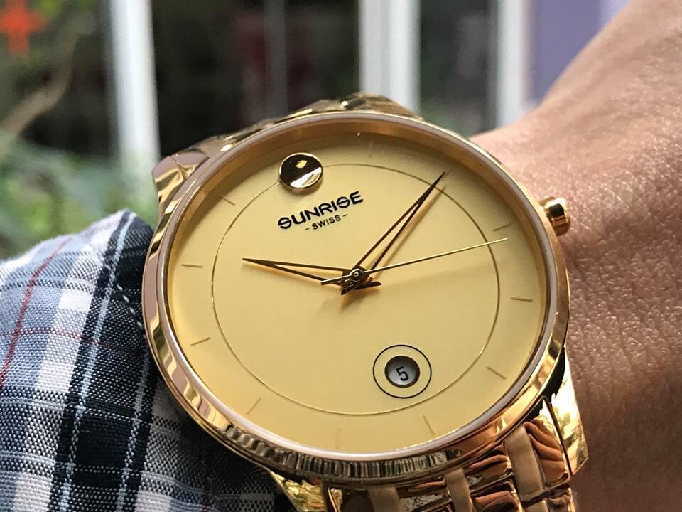 SUNRISE 1138SB | ĐỒNG HỒ NAM DÂY THÉP