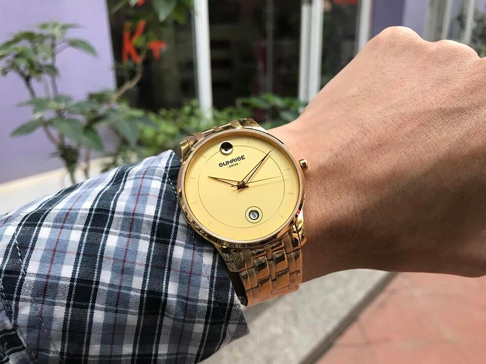 SUNRISE 1138SB | ĐỒNG HỒ NAM DÂY THÉP
