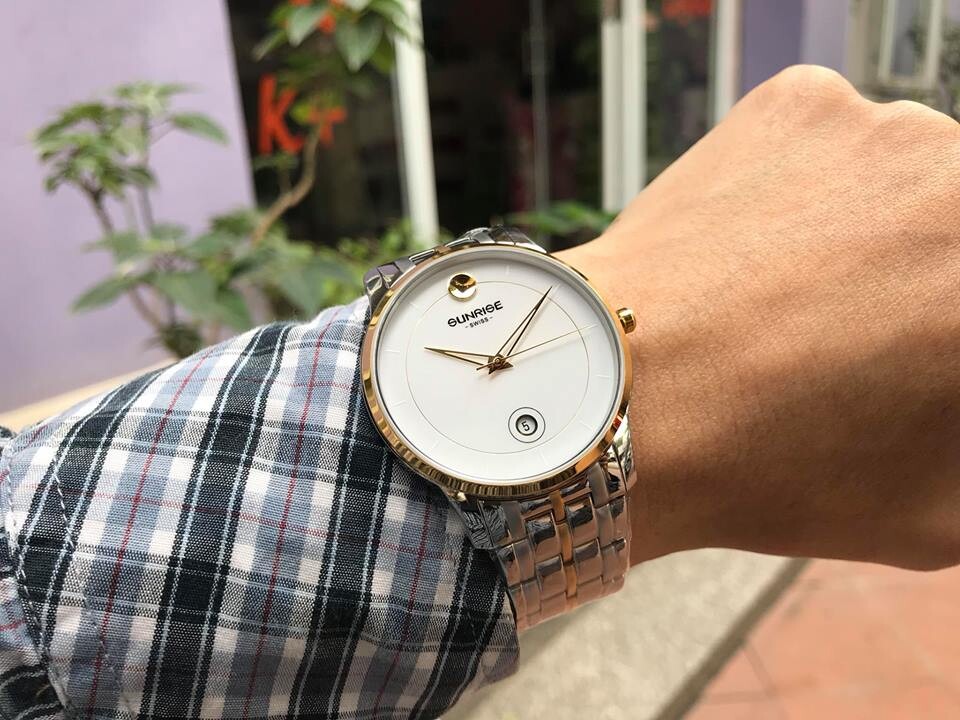 SUNRISE 1138SB | ĐỒNG HỒ NAM DÂY THÉP