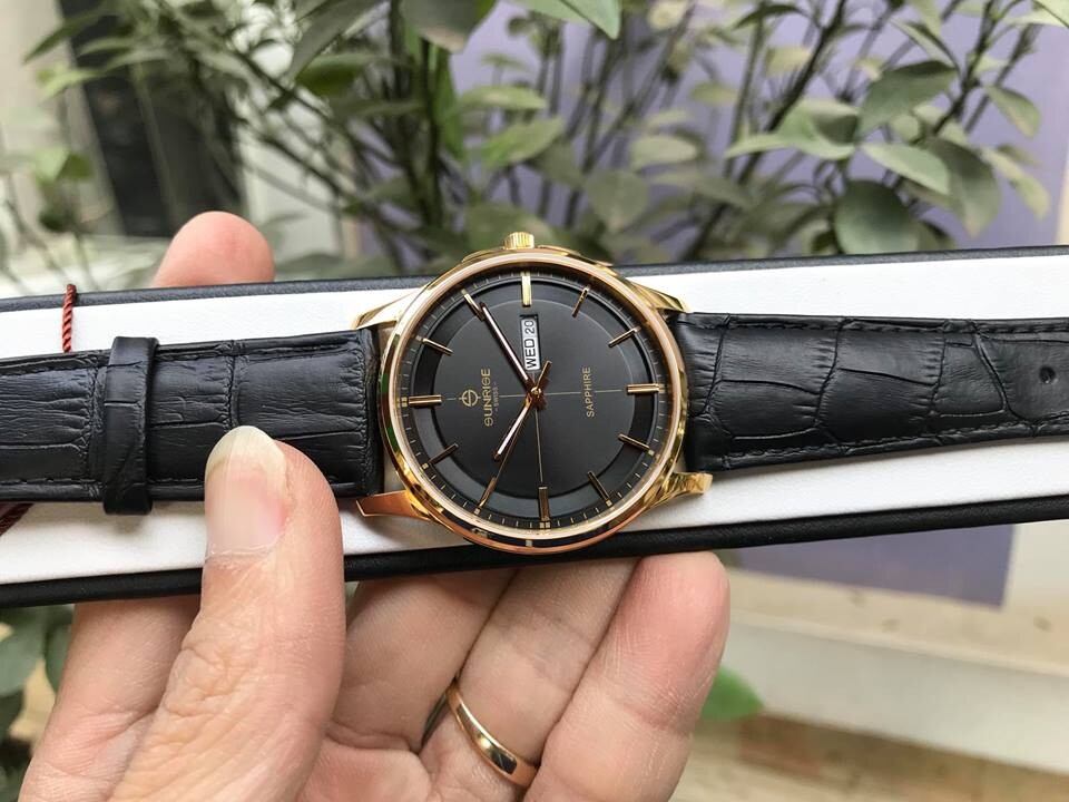 SUNRISE 1143PB | ĐỒNG HỒ NAM DÂY DA