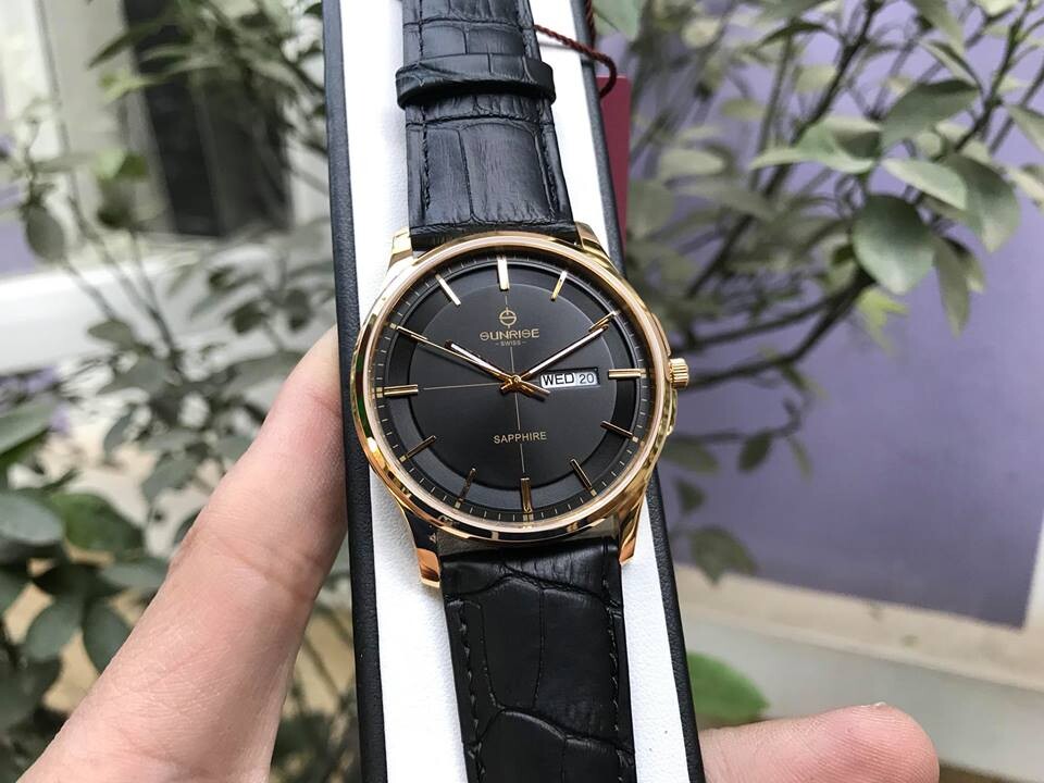 SUNRISE 1143PB | ĐỒNG HỒ NAM DÂY DA